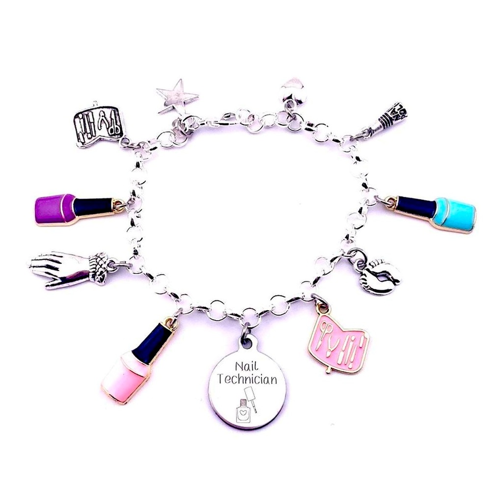 Nail Technician Charm Bracelet
